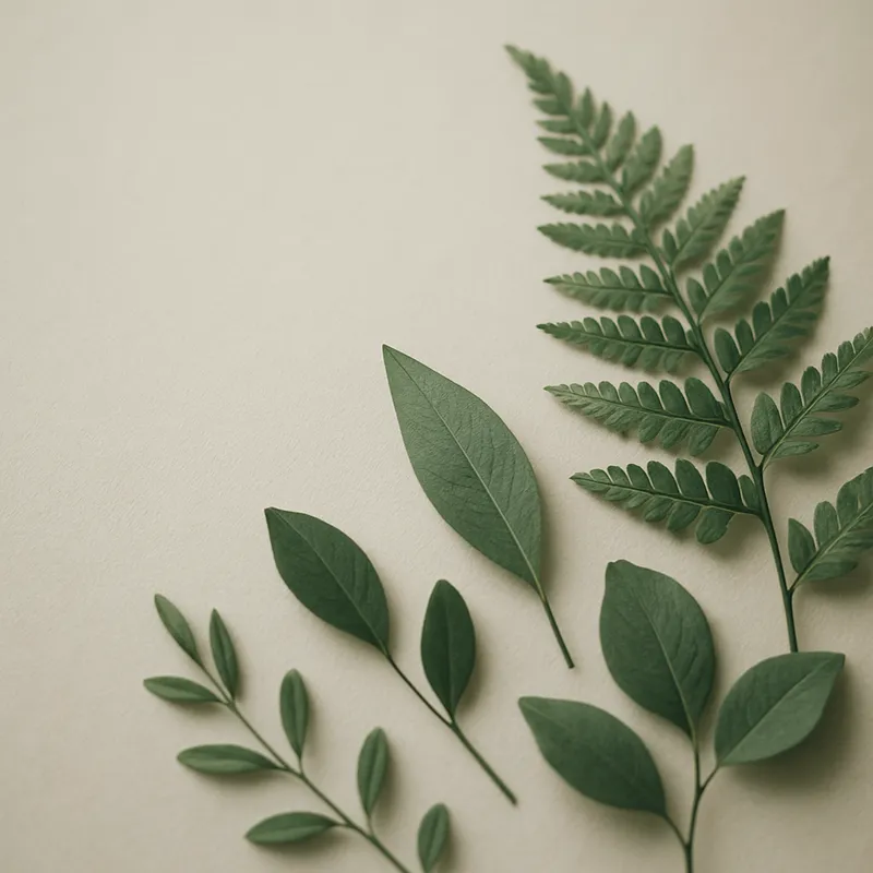Botanical still life in warm natural light